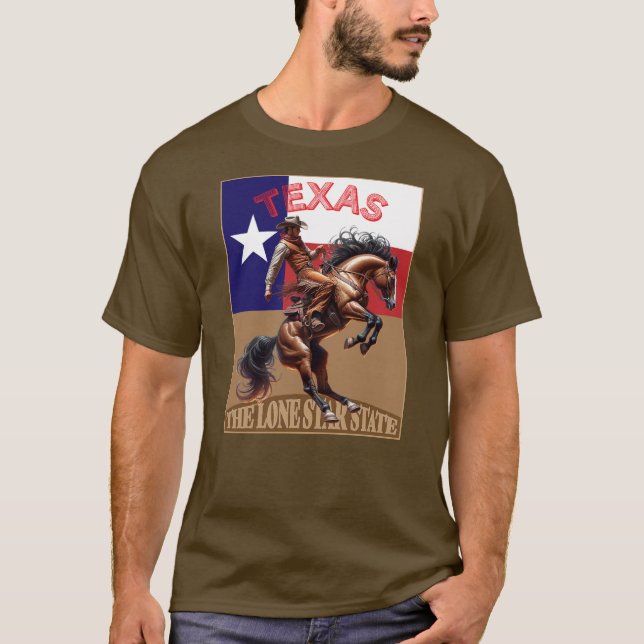 Texas: Lone Star State T Shirt (Framsida)