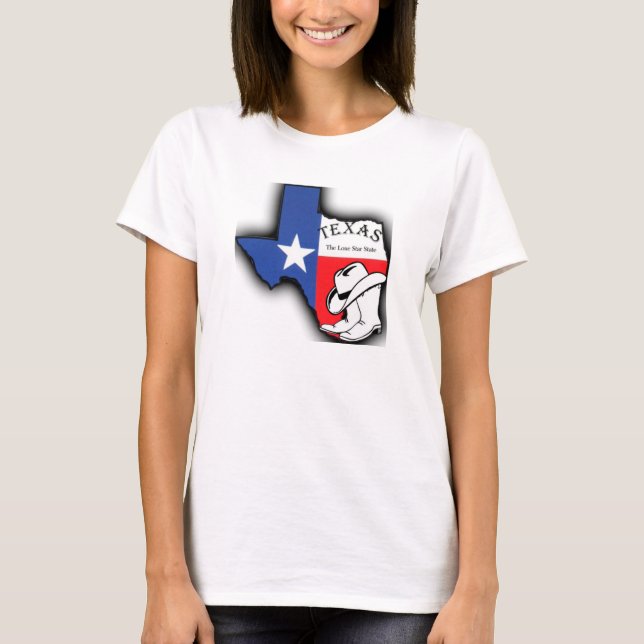 Texas, Lone Star State Tee Shirt (Framsida)