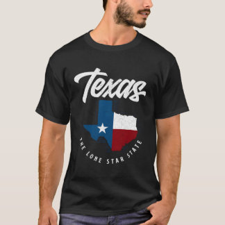 Texas Lone Star State Texas Karta T Shirt