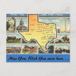 Texas, Lone Star State Vykort