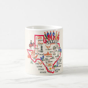 Texas - Lone Star State vykortsmugg Kaffemugg