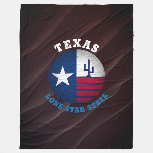 TEXAS LONE STAR STATLIG FLAGGA FLEECEFILT (Framsidan)