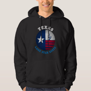 TEXAS LONE STAR STATLIG FLAGGA HOODIE