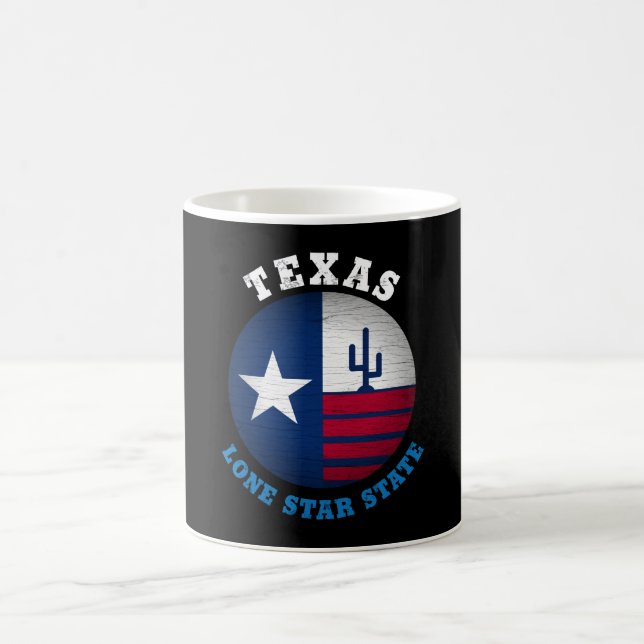 TEXAS LONE STAR STATLIG FLAGGA KAFFEMUGG (Center)