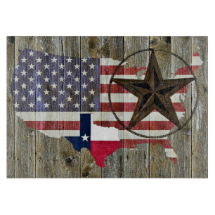 Texas Lone Star Statlig flagga Karta