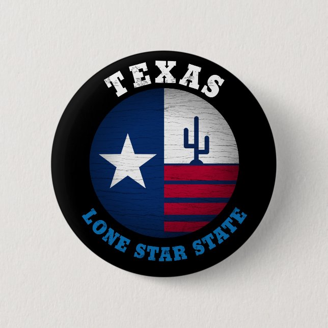 TEXAS LONE STAR STATLIG FLAGGA KNAPP (Framsida)