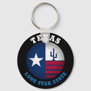 TEXAS LONE STAR STATLIG FLAGGA NYCKELRING