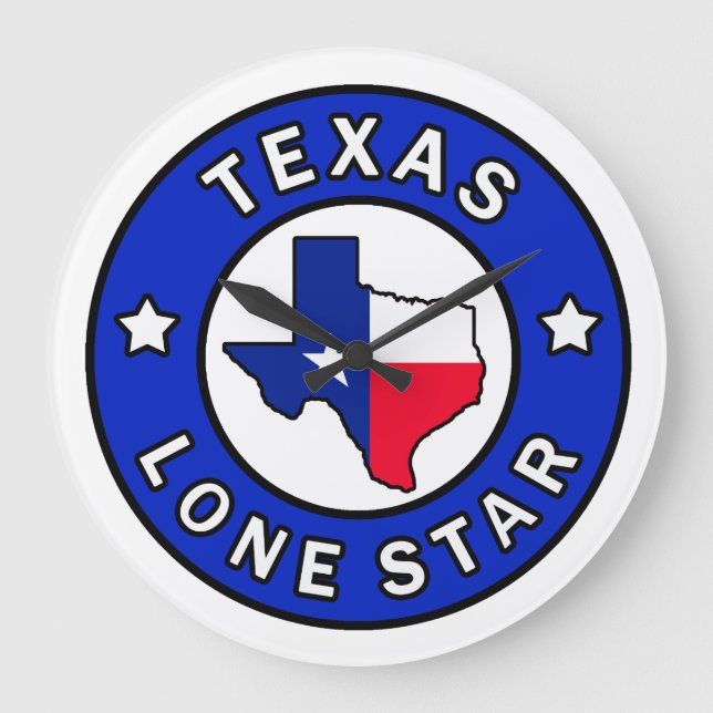 Texas Lone Star Stor Klocka (Framsida)