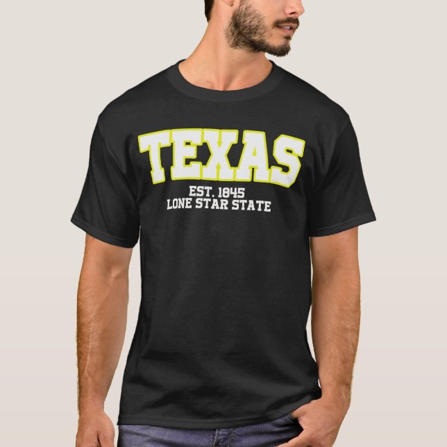 Texas Lone star T Shirt (Framsida)