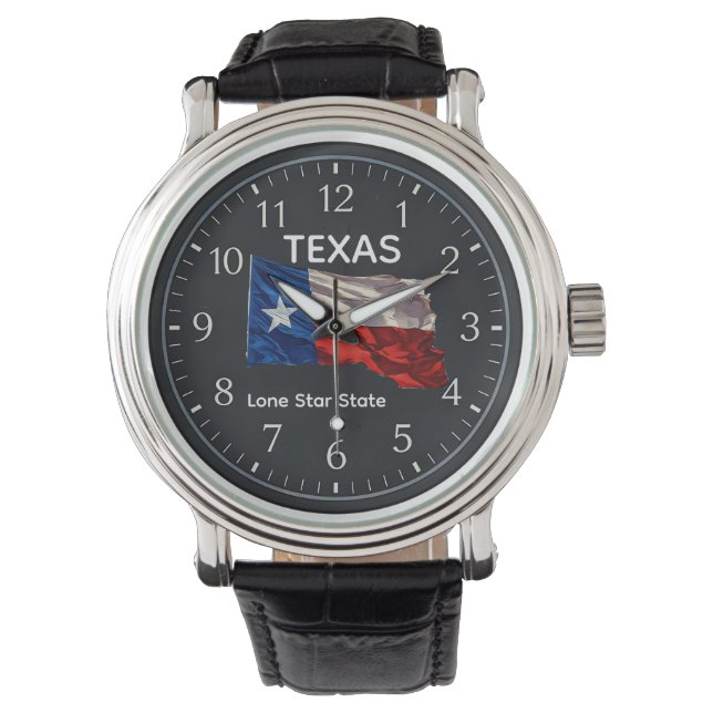 TEXAS Lone Star-tillstånd Armbandsur (Framsida)
