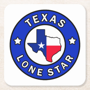 Texas Lone Star Underlägg Papper Kvadrat