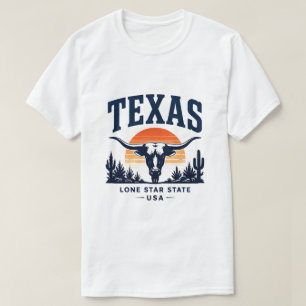 Texas Lone Star Western Äventyr T Shirt