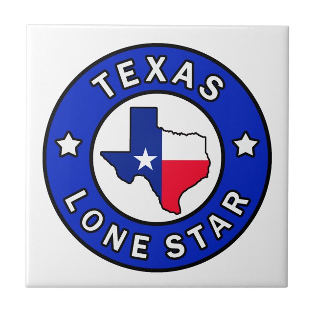 Texas Lone stjärna Kakelplatta (Framsidan)