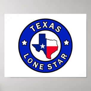 Texas Lone stjärna Poster