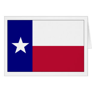 Texas Lone stjärnaflagga Hälsningskort