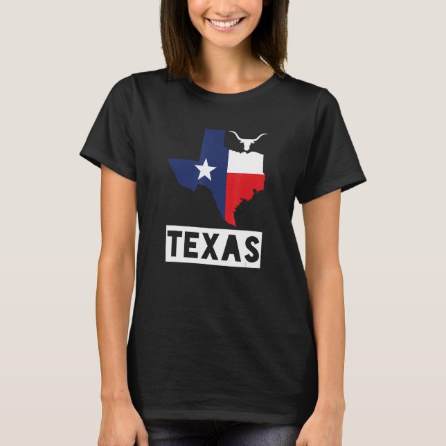 Texas Longhorn Austin Souvenir 1 T Shirt (Framsida)