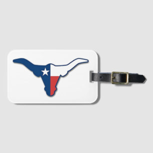 Texas longhorn bagagemärke bagagebricka