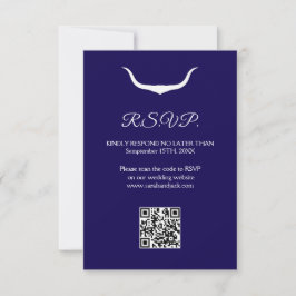 Texas Longhorn Bröllop RSVP-kort OSA Kort