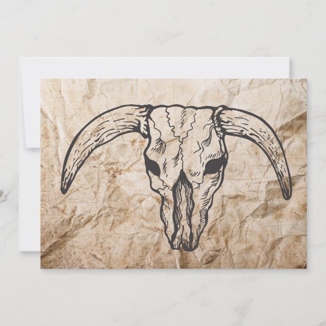 Texas Longhorn Bull Skull (Framsida)