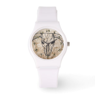 Texas Longhorn Bull Skull Armbandsur