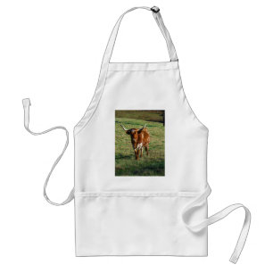 Texas Longhorn Cattle Cow Photo Rustic Förkläde