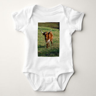 Texas Longhorn Cattle Cow Photo Rustic Tee