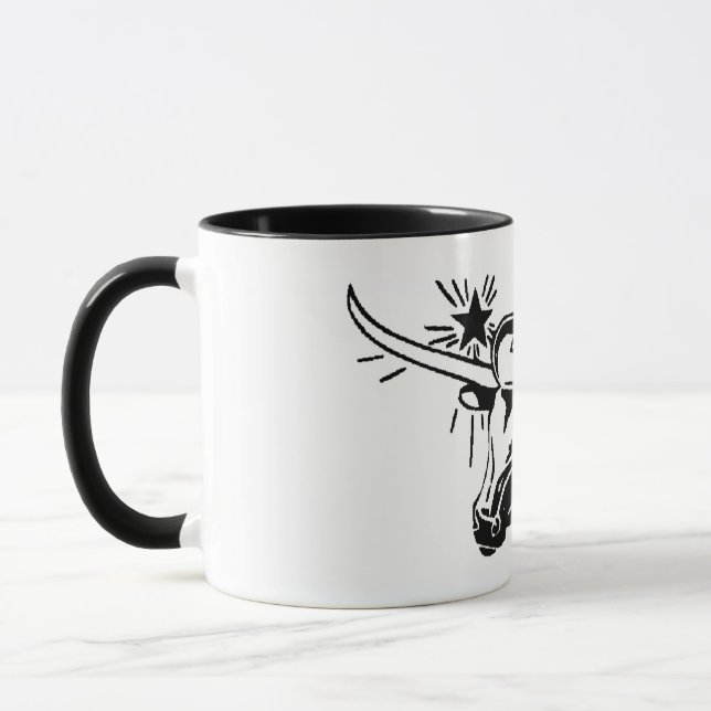 Texas Longhorn Ceramic Mugg (Vänster)