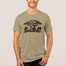 Texas Longhorn Eagle Western Ranch Grafik T Shirt