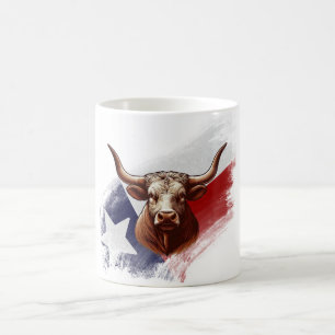 Texas longhorn ko kaffemugg