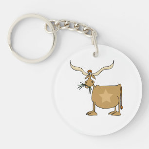 Texas Longhorn Ko med stjärna