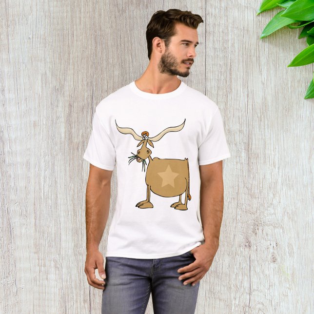 Texas Longhorn Ko med stjärna T Shirt (Skapare uppladdad)