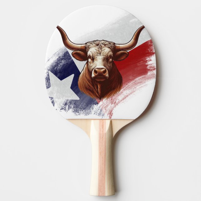 Texas longhorn ko pingisracket (Framsidan)