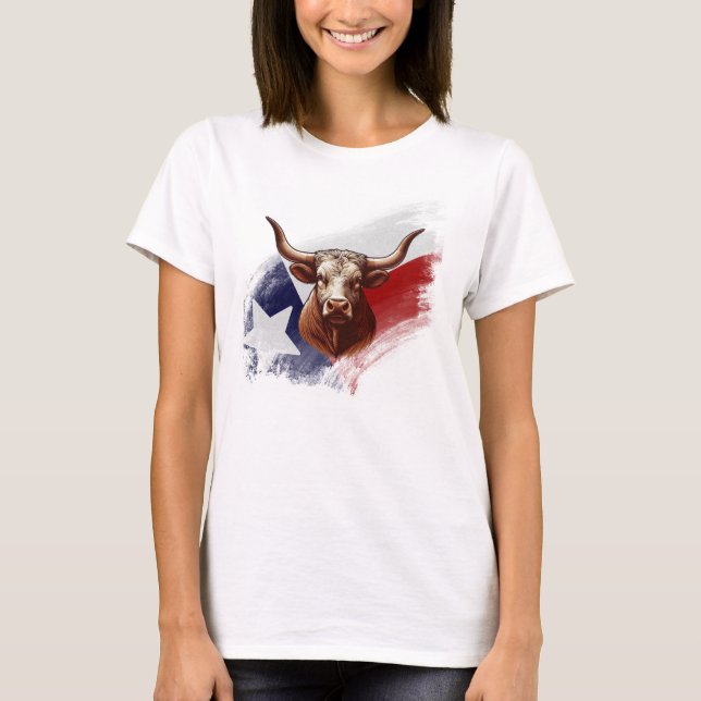 Texas longhorn ko t shirt (Framsida)