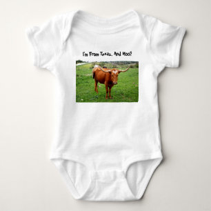 Texas Longhorn med det roliga Texas ordstävet T Shirt