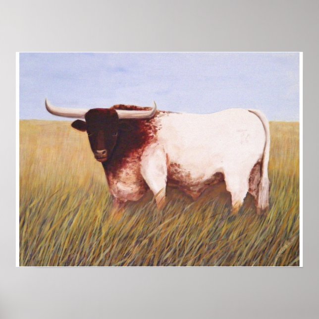 Texas Longhorn Poster (Framsidan)