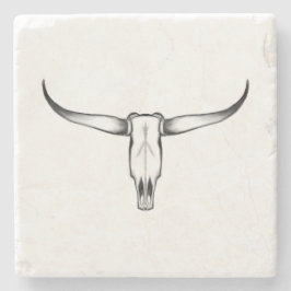 Texas Longhorn Skull Pillow Stenunderlägg