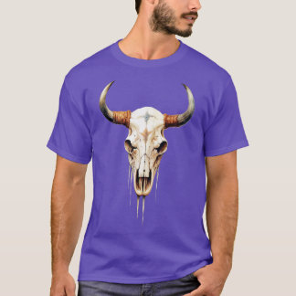 Texas Longhorn Skull T Shirt