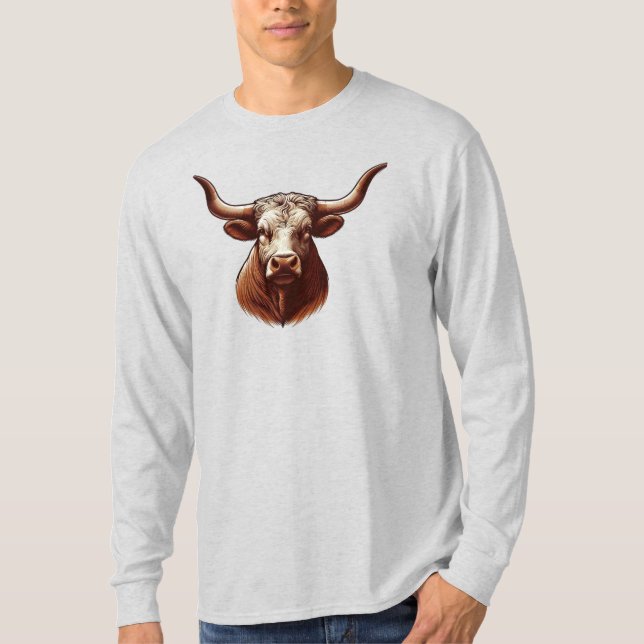 Texas Longhorn T Shirt (Framsida)
