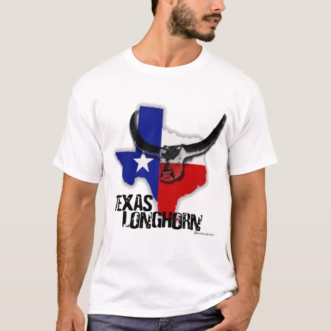 Texas Longhorn T Shirt (Framsida)