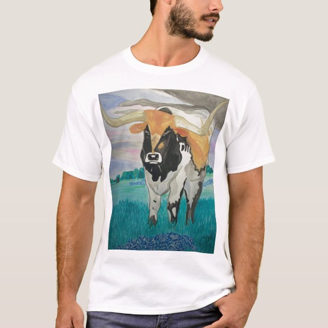 Texas Longhorn Tee Shirt (Framsida)