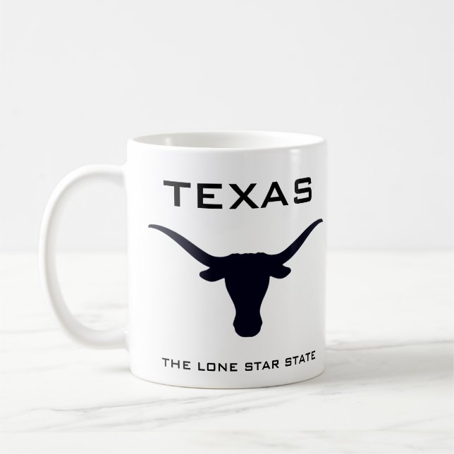 Texas Longhorn The Lone Star State Kaffemugg (Vänster)