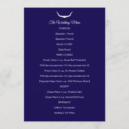 Texas Longhorn Wedding Menu Meny