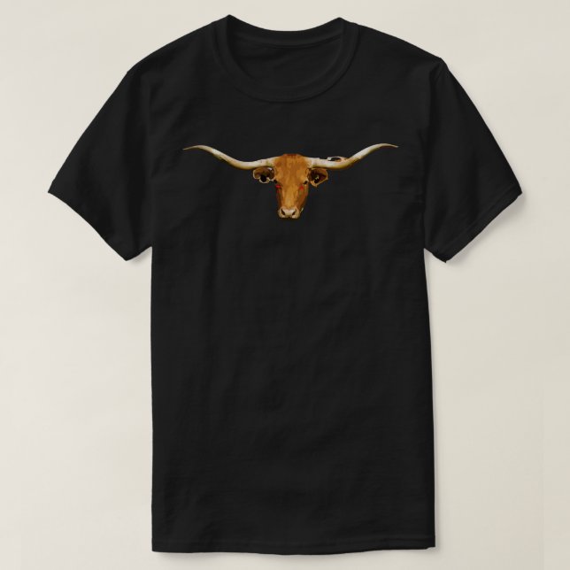 Texas Longhorn wo Txt X T Shirt (Design framsida)