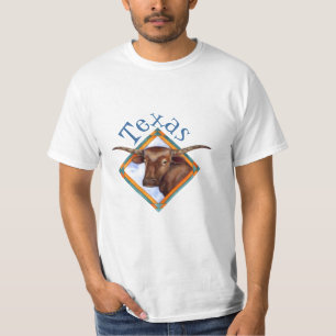 Texas Longhornnötkreatur skrämmer T-shirt