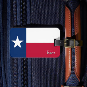 Texas Luggage Tags, patriotic Texas Flagga Bagagebricka