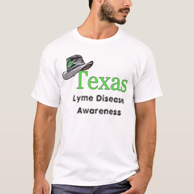 Texas Lyme Disease Awareness Cowboy Hat Tröja (Framsida)