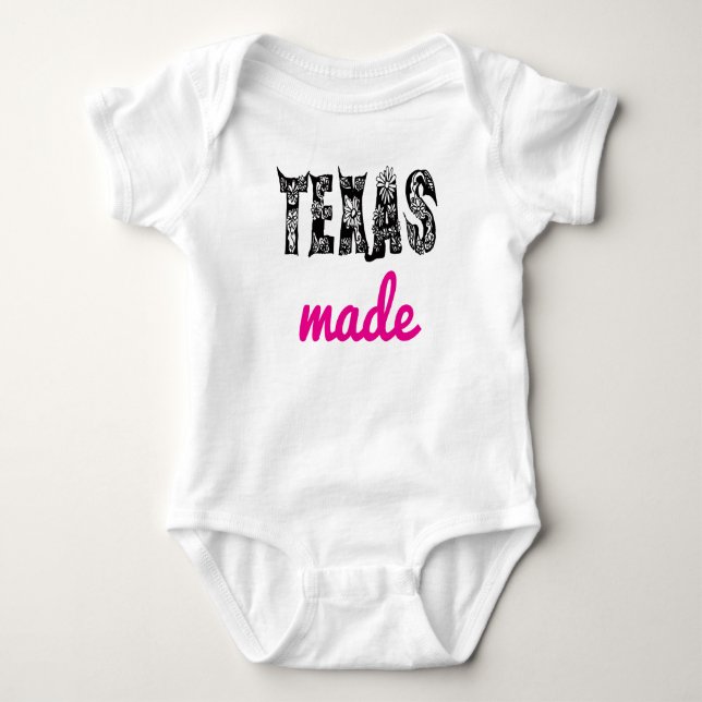 Texas Made (rosa) T-shirt (Framsida)