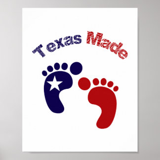 Texas Made (standard bild ram storlek) Poster
