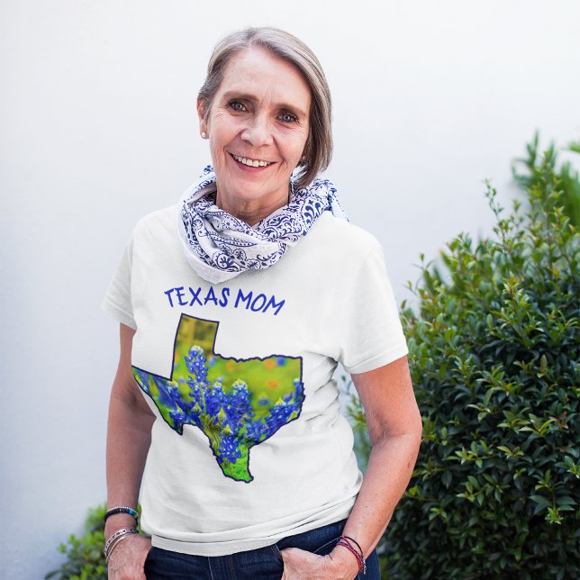 Texas Mamma Blåbonor Texasstaten T Shirt (Skapare uppladdad)