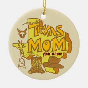 Texas Mamma Julgransprydnad Keramik